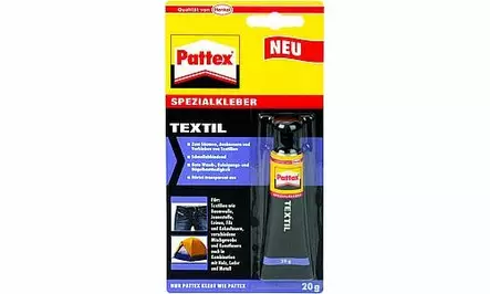 Erikois-texstiililiima Pattex.20g. - Liimat, massat,ilmankuivaus - 9946241 - 1