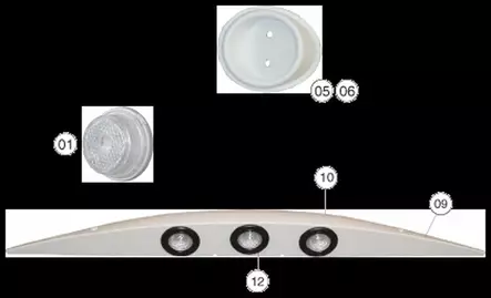 LMC-vaunun ala etukulmaoikea/vasen valon - Puskurit ja helmat - 41774 - 2